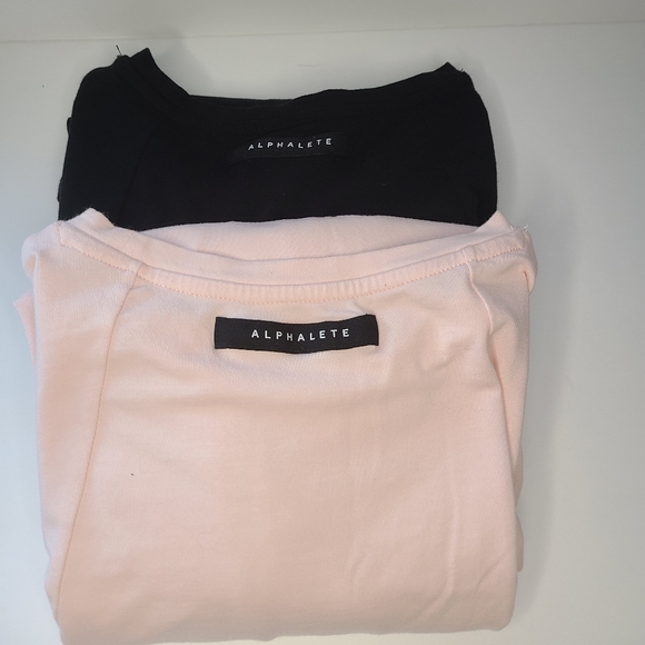 Alphalete Tops - Alphalete women's tee's Black and Pink Size Small